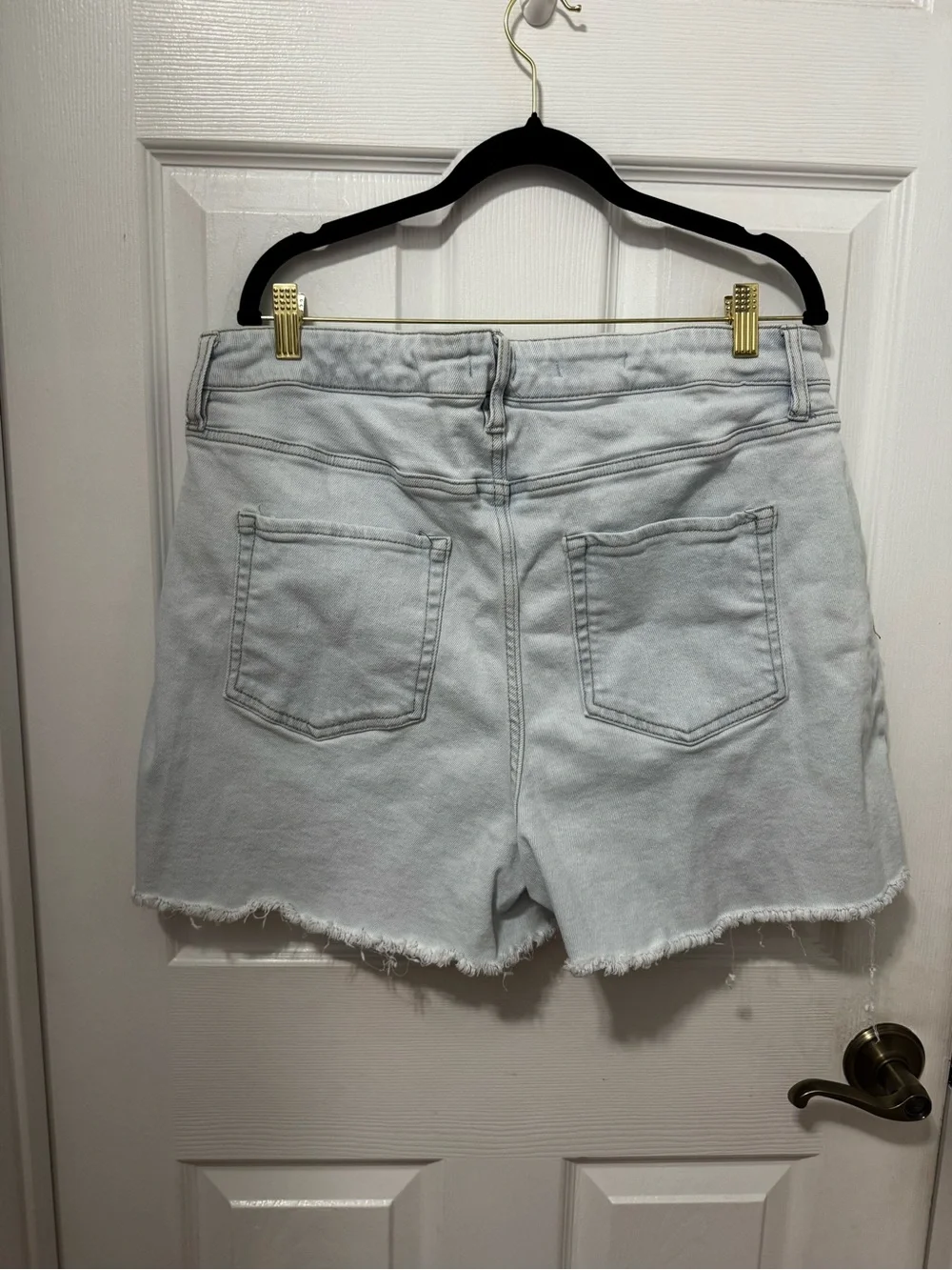 Ava & Viv Light Blue Frayed-Hem Denim Shorts
